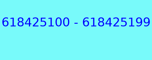 618425100 - 618425199 kto dzwonił