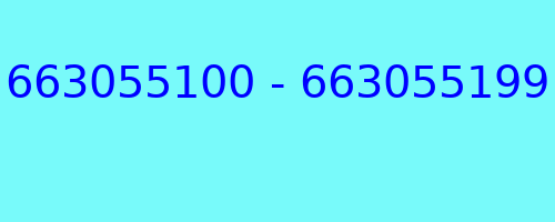 663055100 - 663055199 kto dzwonił