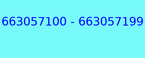 663057100 - 663057199 kto dzwonił