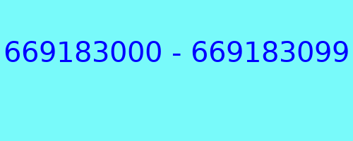 669183000 - 669183099 kto dzwonił