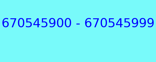 670545900 - 670545999 kto dzwonił