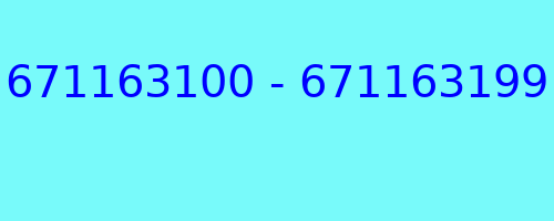 671163100 - 671163199 kto dzwonił