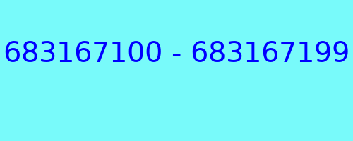 683167100 - 683167199 kto dzwonił