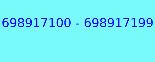 698917100 - 698917199 kto dzwonił