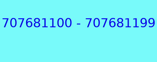 707681100 - 707681199 kto dzwonił