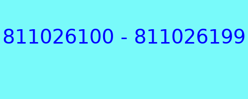 811026100 - 811026199 kto dzwonił