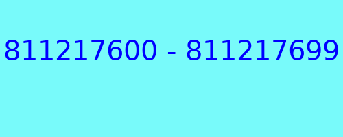 811217600 - 811217699 kto dzwonił