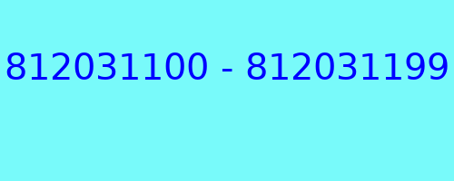 812031100 - 812031199 kto dzwonił