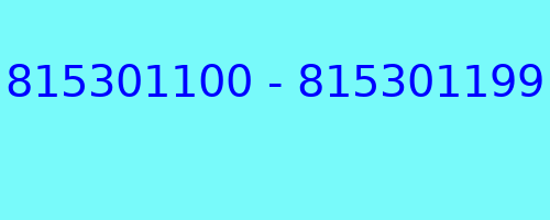 815301100 - 815301199 kto dzwonił