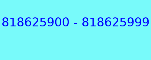 818625900 - 818625999 kto dzwonił