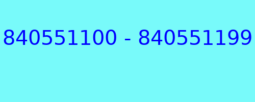 840551100 - 840551199 kto dzwonił