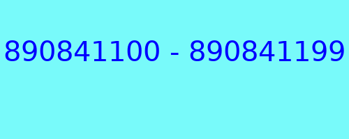 890841100 - 890841199 kto dzwonił