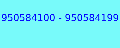 950584100 - 950584199 kto dzwonił