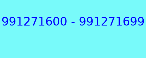 991271600 - 991271699 kto dzwonił