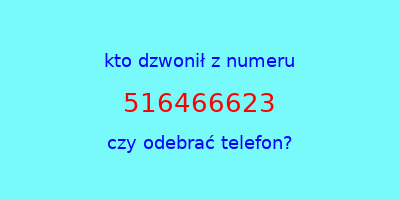 kto dzwonił 516466623  czy odebrać telefon?