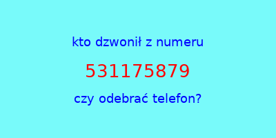 kto dzwonił 531175879  czy odebrać telefon?