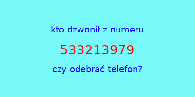 kto dzwonił 533213979  czy odebrać telefon?