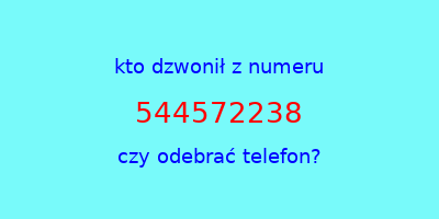 kto dzwonił 544572238  czy odebrać telefon?