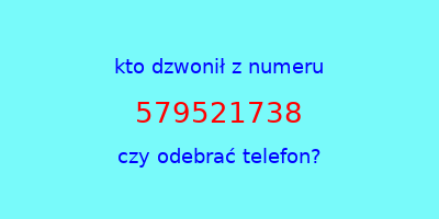 kto dzwonił 579521738  czy odebrać telefon?