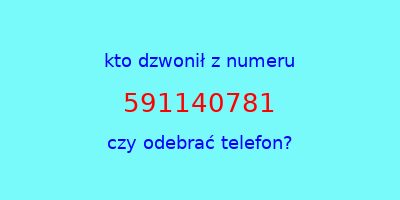 kto dzwonił 591140781  czy odebrać telefon?