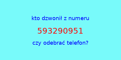 kto dzwonił 593290951  czy odebrać telefon?