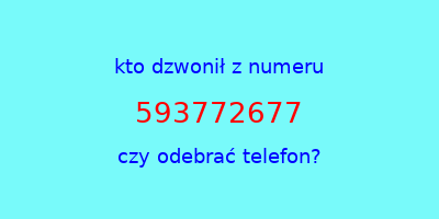 kto dzwonił 593772677  czy odebrać telefon?