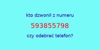 kto dzwonił 593855798  czy odebrać telefon?