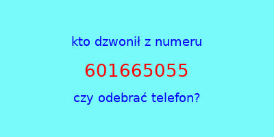 kto dzwonił 601665055  czy odebrać telefon?