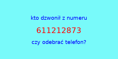 kto dzwonił 611212873  czy odebrać telefon?