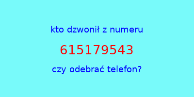 kto dzwonił 615179543  czy odebrać telefon?