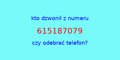 kto dzwonił 615187079  czy odebrać telefon?