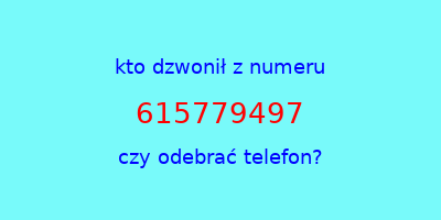 kto dzwonił 615779497  czy odebrać telefon?