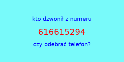 kto dzwonił 616615294  czy odebrać telefon?