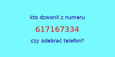 kto dzwonił 617167334  czy odebrać telefon?