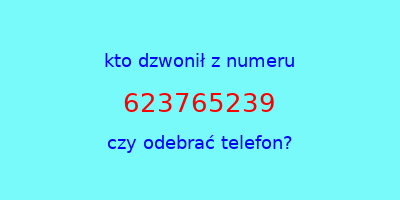 kto dzwonił 623765239  czy odebrać telefon?