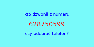 kto dzwonił 628750599  czy odebrać telefon?