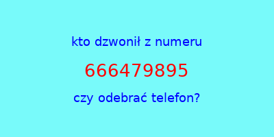 kto dzwonił 666479895  czy odebrać telefon?