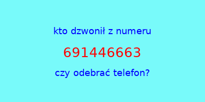 kto dzwonił 691446663  czy odebrać telefon?