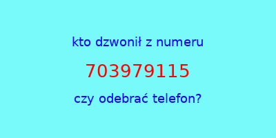 kto dzwonił 703979115  czy odebrać telefon?