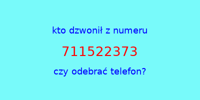 kto dzwonił 711522373  czy odebrać telefon?