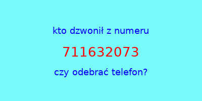 kto dzwonił 711632073  czy odebrać telefon?