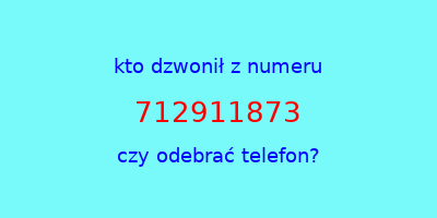 kto dzwonił 712911873  czy odebrać telefon?