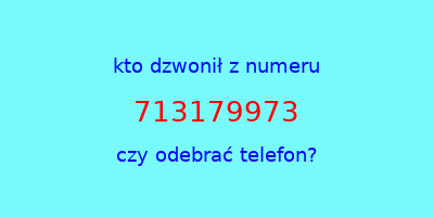 kto dzwonił 713179973  czy odebrać telefon?