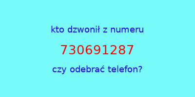 kto dzwonił 730691287  czy odebrać telefon?