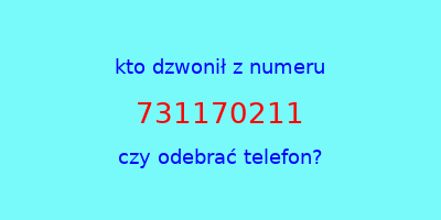 kto dzwonił 731170211  czy odebrać telefon?