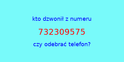 kto dzwonił 732309575  czy odebrać telefon?