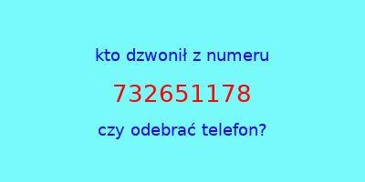 kto dzwonił 732651178  czy odebrać telefon?