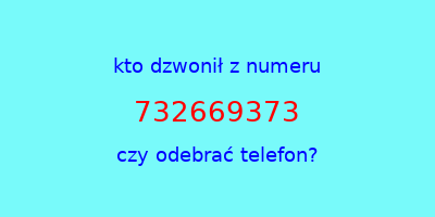 kto dzwonił 732669373  czy odebrać telefon?