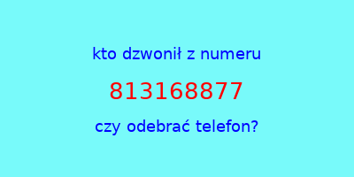 kto dzwonił 813168877  czy odebrać telefon?