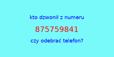 kto dzwonił 875759841  czy odebrać telefon?